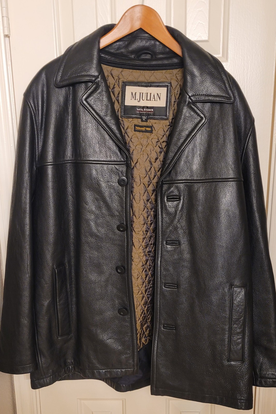 Vintage Men’s M. Julian Wilsons Leather Jacket Thinsulate insulation - XL