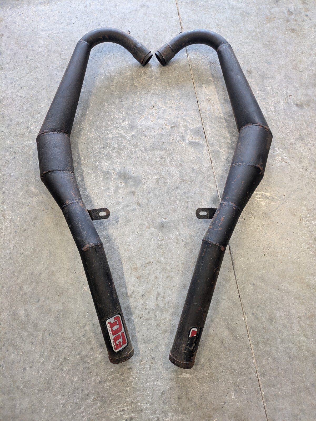 Vintage DG Performance Street Exhaust System Yamaha RD400 1977 1978 Chambers Set