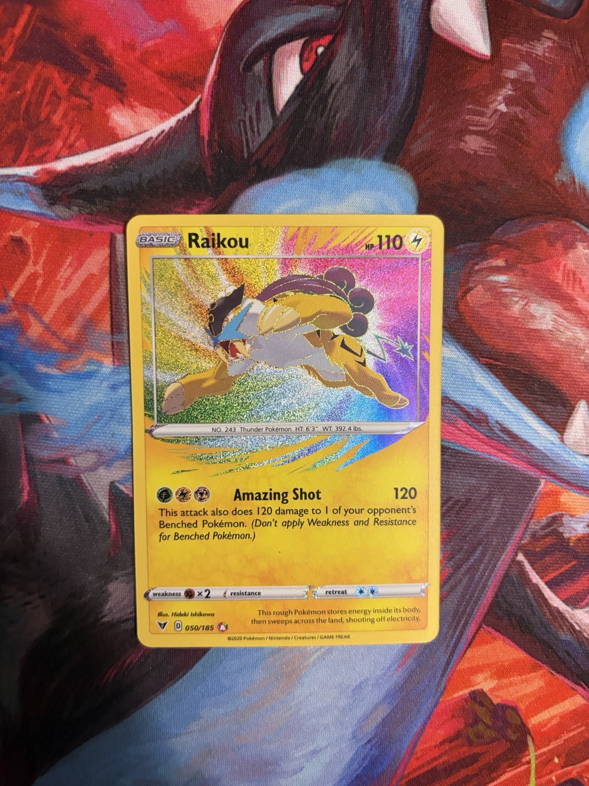 Raikou 050/185 Swsh04: Vivid Voltage Holo Amazing Rare NM