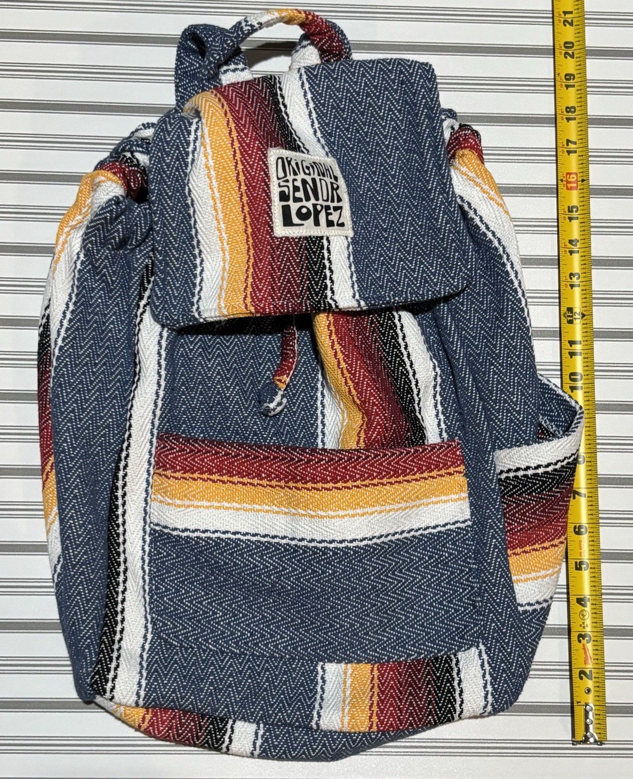 Original Senor Lopez Serape Backpack Surfer Skater Original Senor Lopez Serape Backpack Surfer Skater