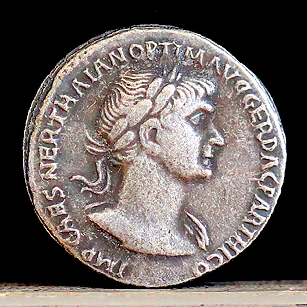 98-117 AD Ancient Roman Coin Trajan Victory Providentia - Silver Denarius 19mm 98-117 AD Ancient Roman Coin Trajan Victory Providentia - Silver Denarius 19mm