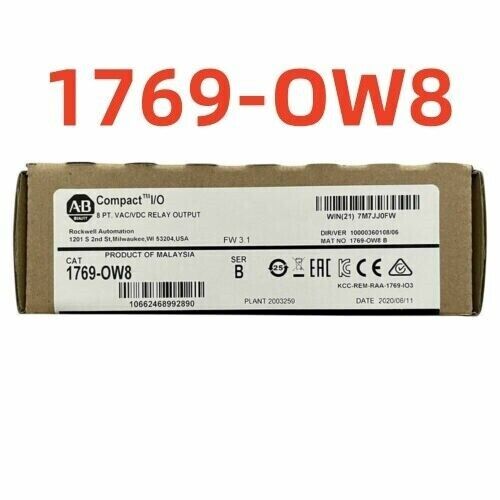 New Factory Sealed AB 1769-OW8 SER B CompactLogix Relay Output Module 1769OW8