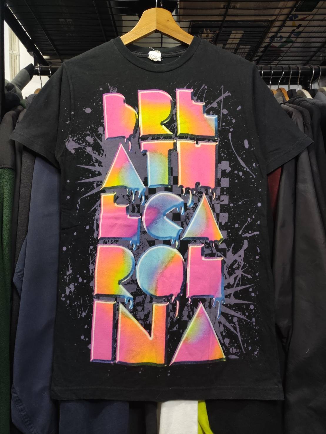 Vtg 00\'s Breathe Carolina Band Colorful Font Myspace Era T-Shirt Vtg 00\'s Breathe Carolina Band Colorful Font Myspace Era T-Shirt