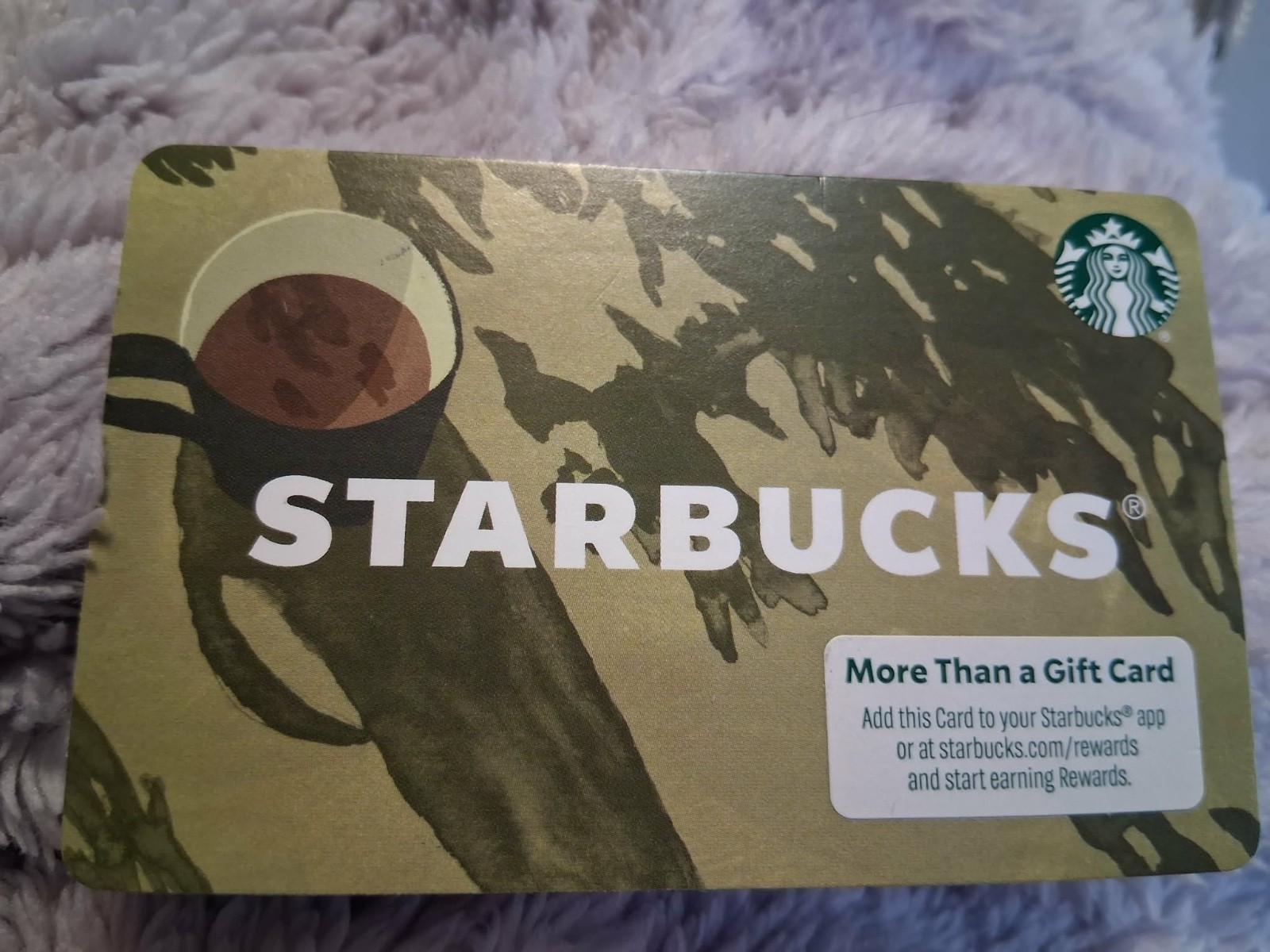 Starbucks Gift Card $50 Good at any location or online. Starbucks Gift Card $50 Good at any location or online.