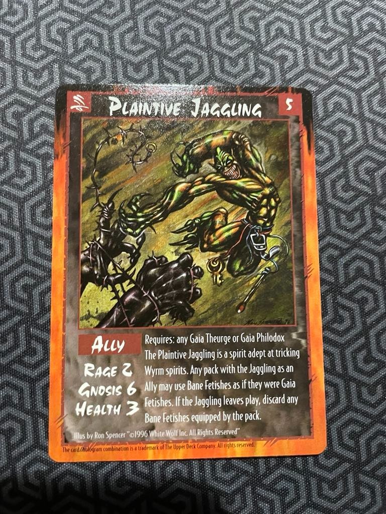 RAGE CCG – Plaintive Jaggling Promo – Ultra Rare – Mint/NM – White Wolf - OOP