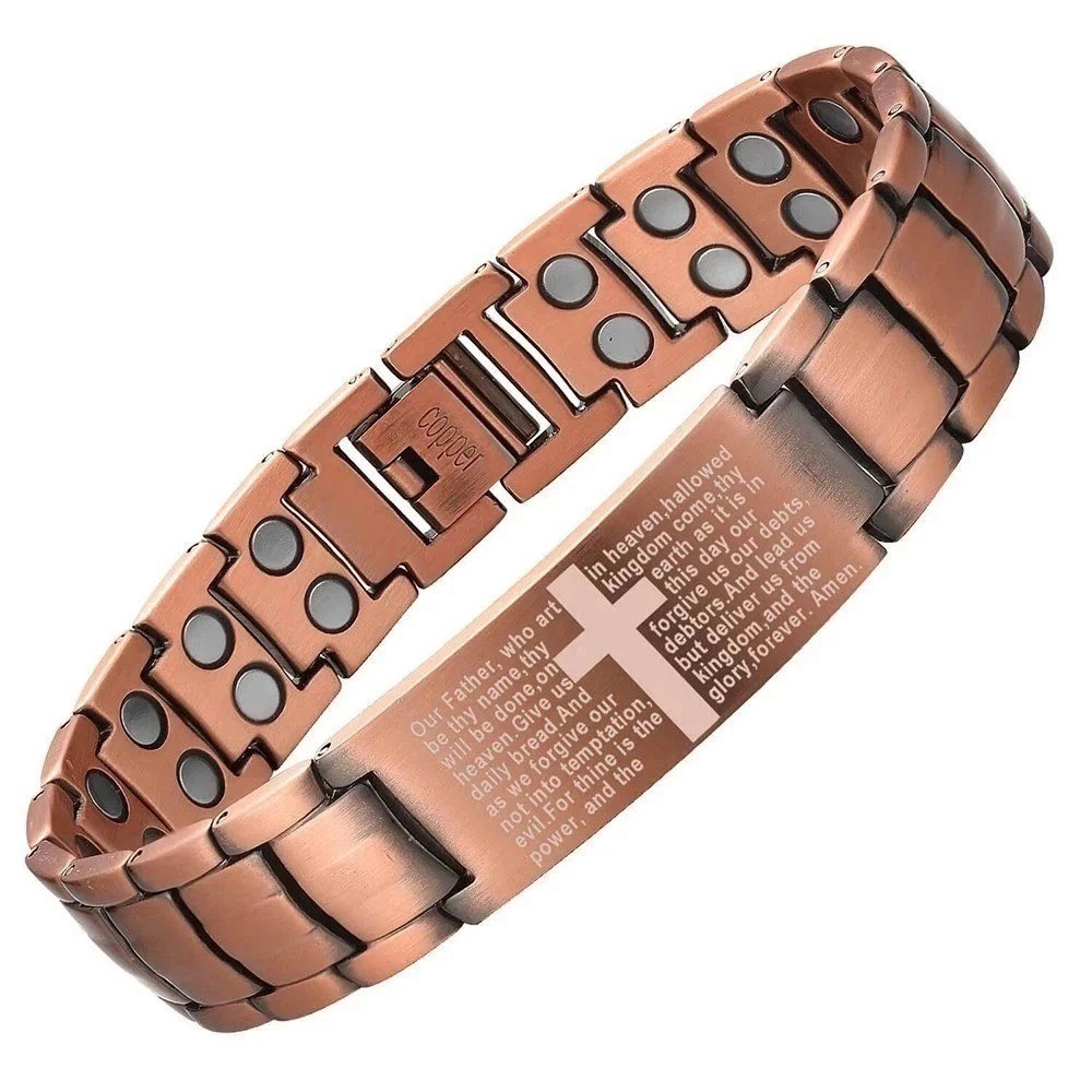 3X Ultra Strength Magnetic Copper Bracelet Vintage Copper Men\'s Therapy Energy