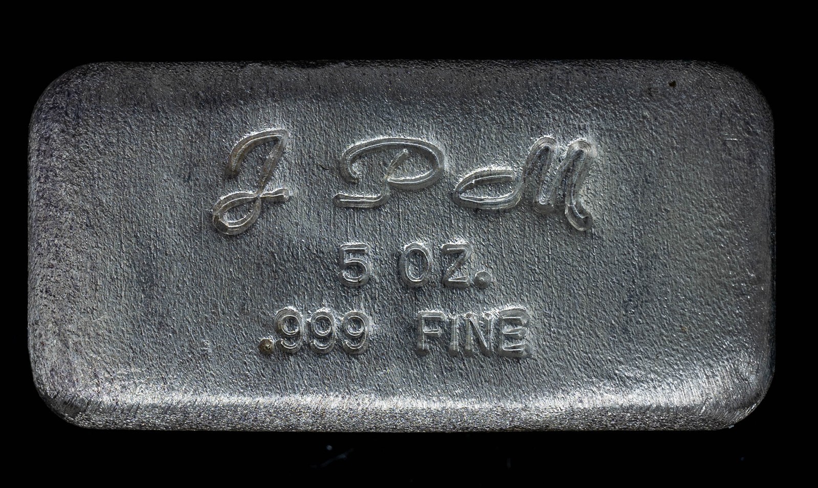 1970's-80's Jackson Precious Metals (JPM) 5oz Silver Bar Vintage DC-7583