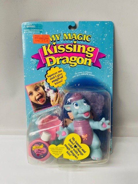 1993 Galoob My Magic Kissing Dragon, CHEERY, Grape Kisses