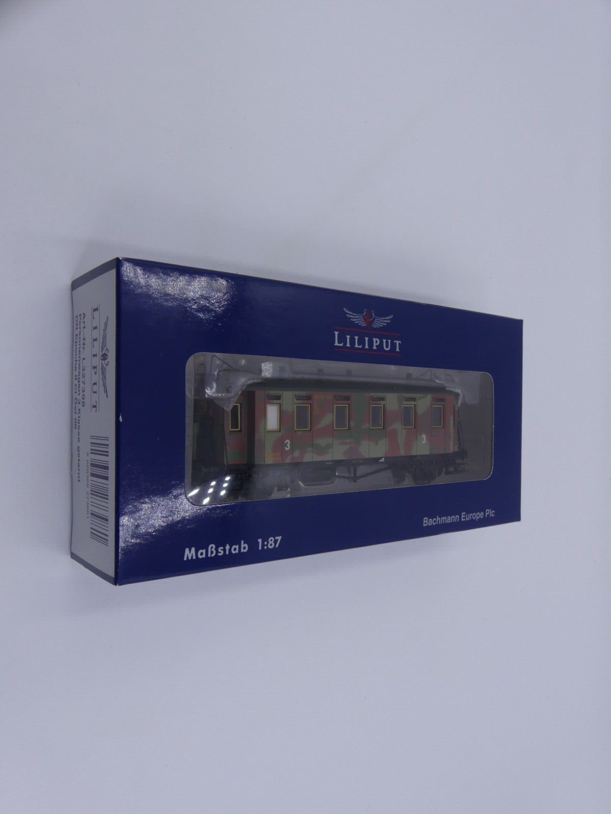HO Liliput L327398 DR German Era II Camouflage 3rd Class Passenger Car