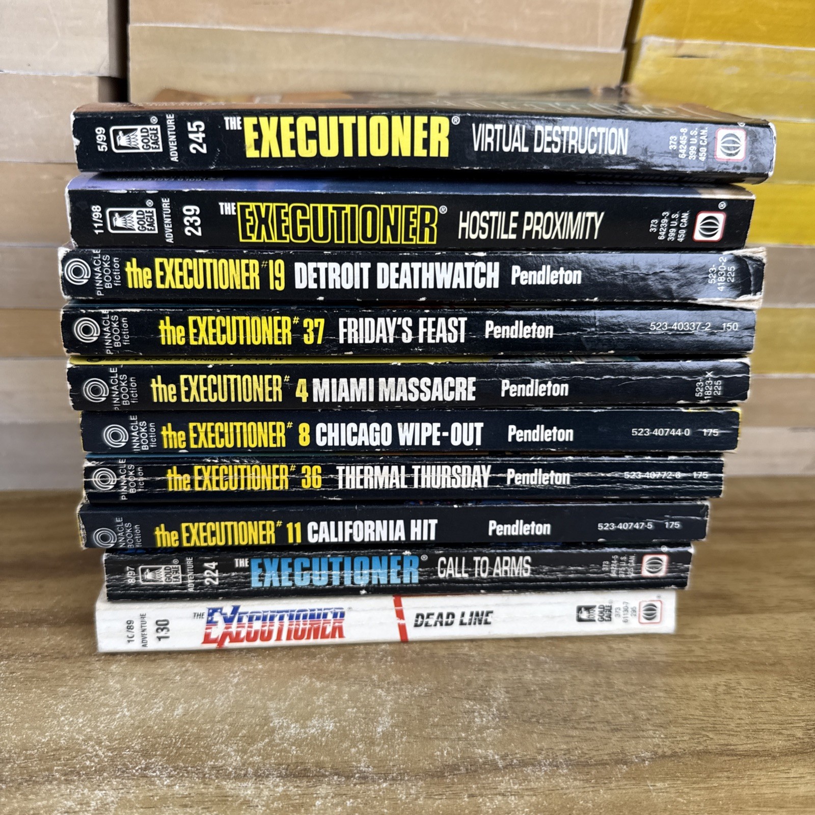 Lot of 10 The Executioner Series by Don Pendleton Paperback Books Lot of 10 The Executioner Series by Don Pendleton Paperback Books