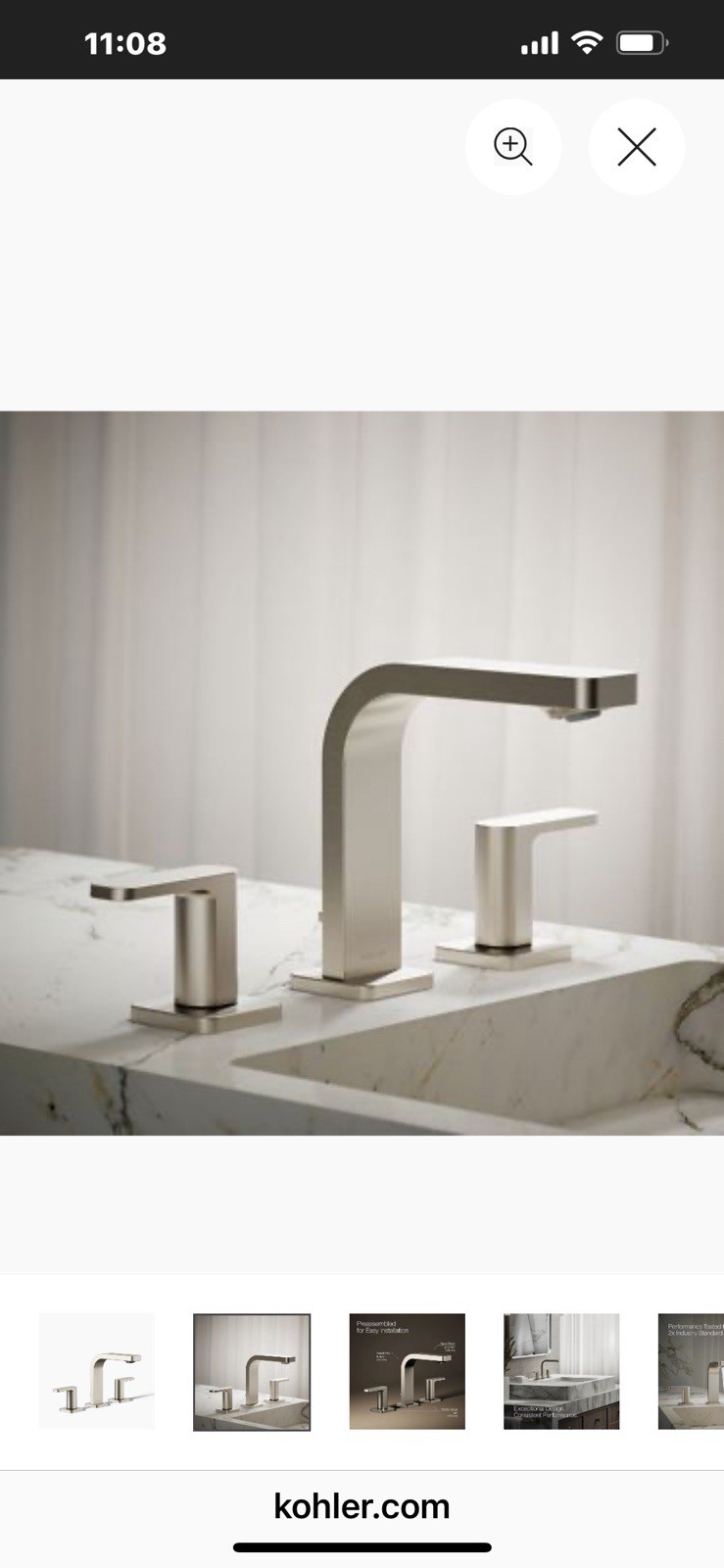 KOHLER K-23484-4K-BN PARALLEL BATHROOM SINK FAUCET 1.0 GPM BRAND NEW SEALED CASE KOHLER K-23484-4K-BN PARALLEL BATHROOM SINK FAUCET 1.0 GPM BRAND NEW SEALED CASE