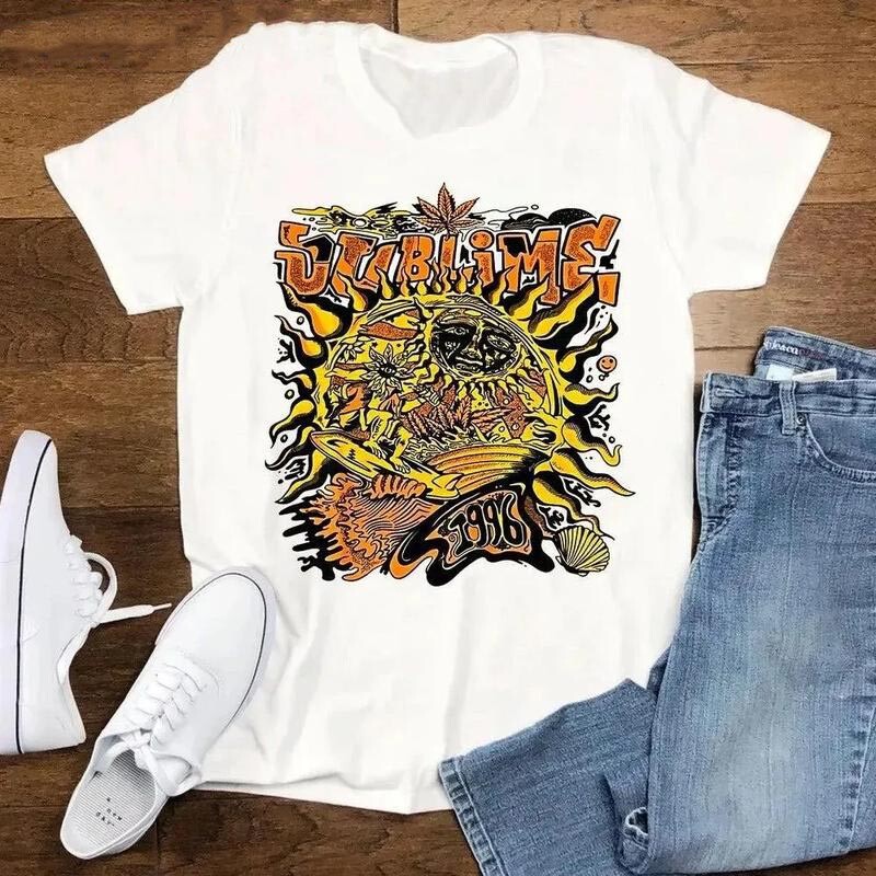 Vtg 1996 Sublime Tour Concert Cotton White All Size Unisex Shirt