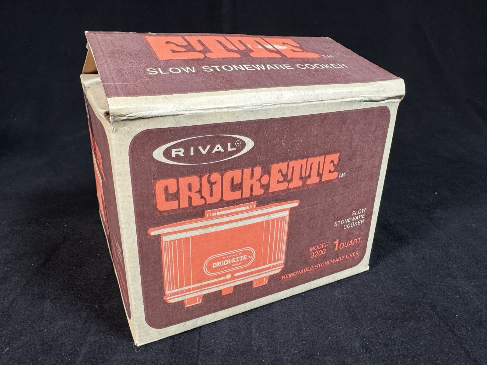 New - Vintage - Rival Crock•Ette Slow Cooker - Model 3200 - 1 Quart - NOS Works