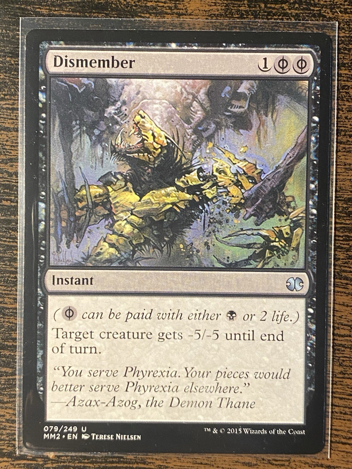 Wizards of the Coast Dismember Modern Masters 2015 Uncommon Instant 079 Regular Wizards of the Coast Dismember Modern Masters 2015 Uncommon Instant 079 Regular