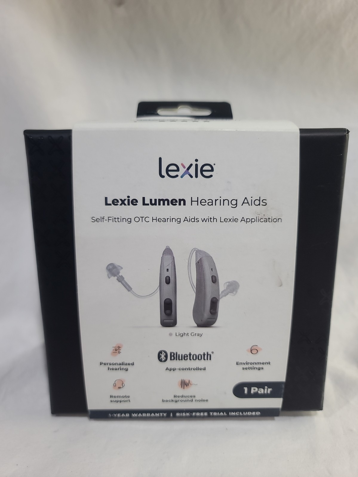 Hearing Aides Lexi Lumen Bluetooth OTC Sealed Light Gray Hearing Aides Lexi Lumen Bluetooth OTC Sealed Light Gray