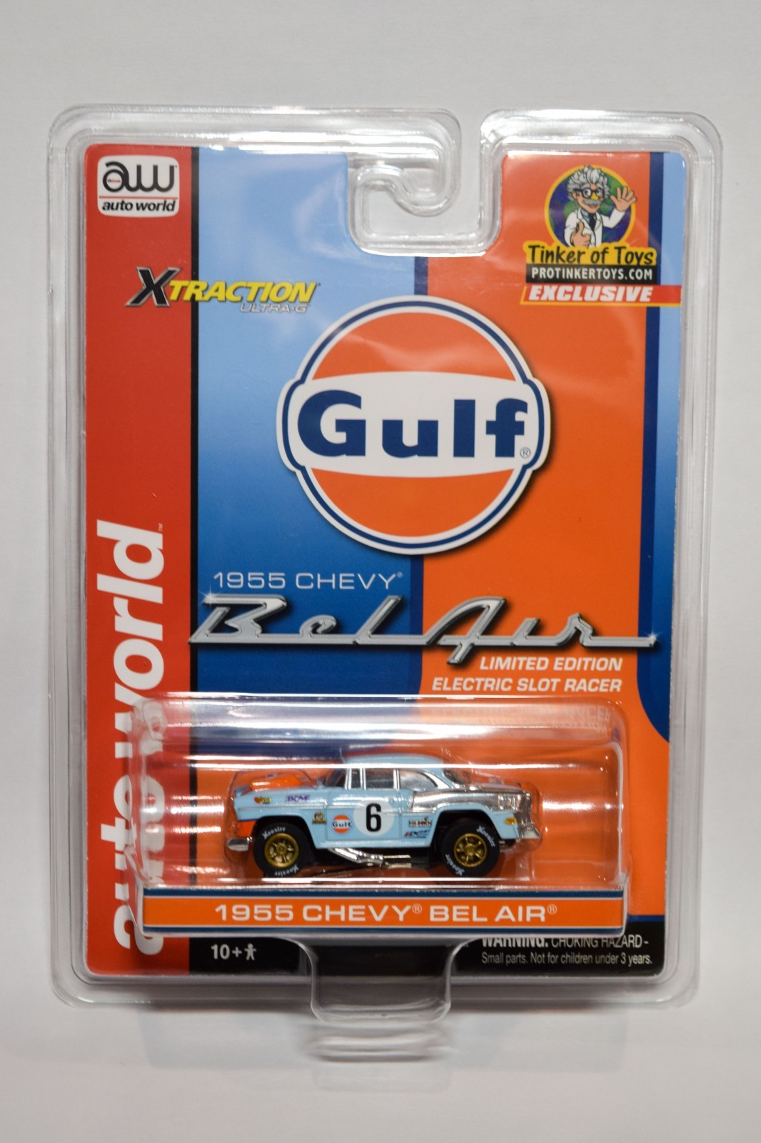 AUTOWORLD XTRACTION ULTRA-G  GULF 1955 CHEVY BEL AIR LIMITED EDITION