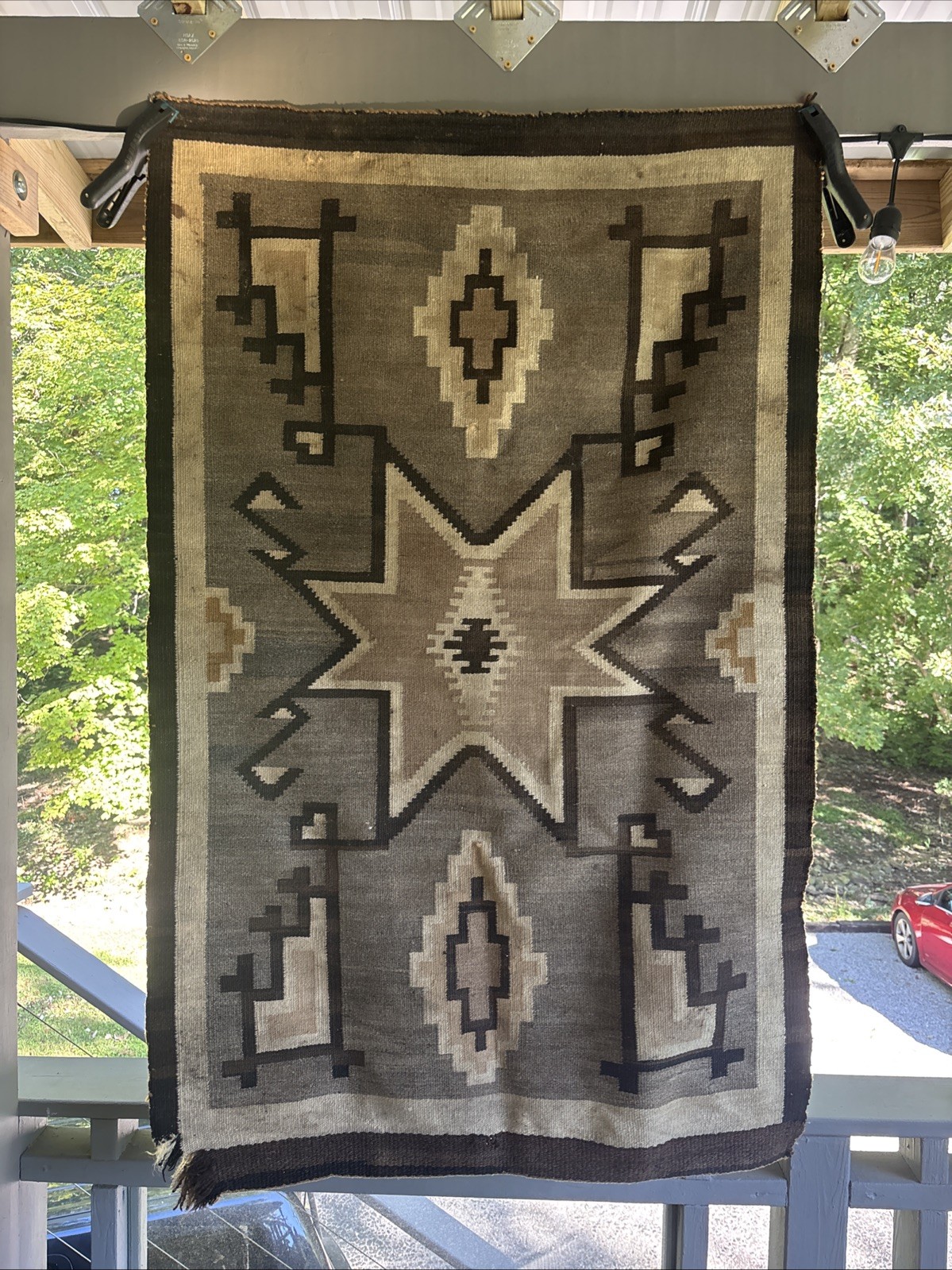 Early 20th Century Antique Navajo Style Rug- 2’9” X 4’4” Early 20th Century Antique Navajo Style Rug- 2’9” X 4’4”