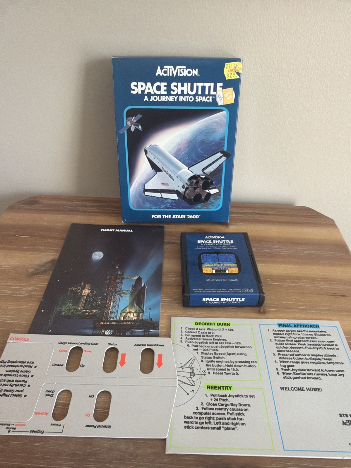 1983 Space Shuttle: A Journey Into Space Atari 2600 - Activision W/Box & Manual 1983 Space Shuttle: A Journey Into Space Atari 2600 - Activision W/Box & Manual