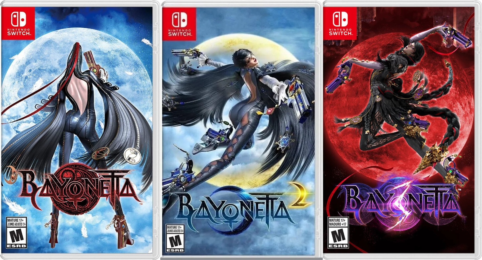 Bayonetta 1 + 2 + 3 Trilogy - Nintendo Switch New Sealed Bundle