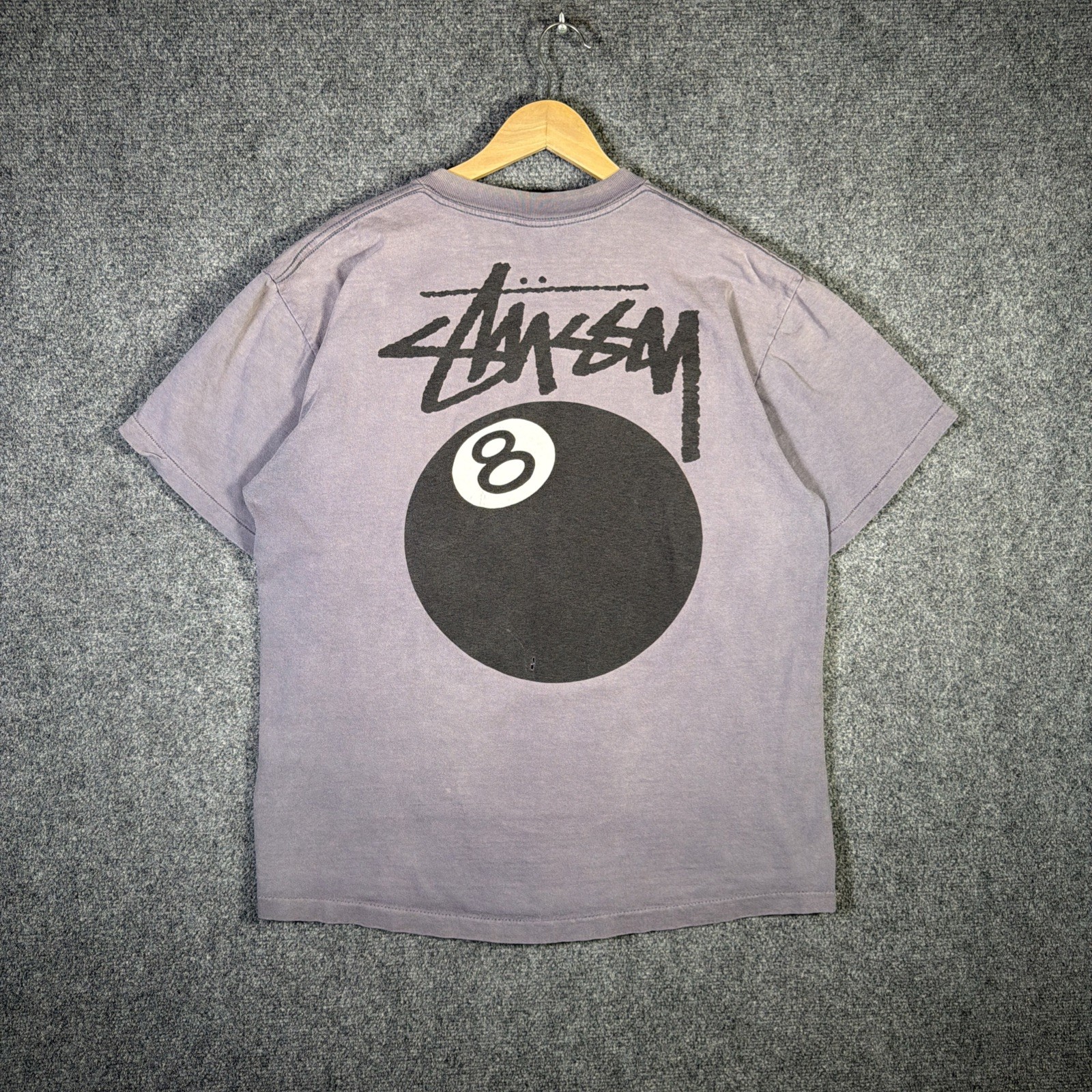 Vintage Stussy Shirt Mens XL Purple 90s 8 Ball Eight Faded Skate Surf Rare Tribe Vintage Stussy Shirt Mens XL Purple 90s 8 Ball Eight Faded Skate Surf Rare Tribe