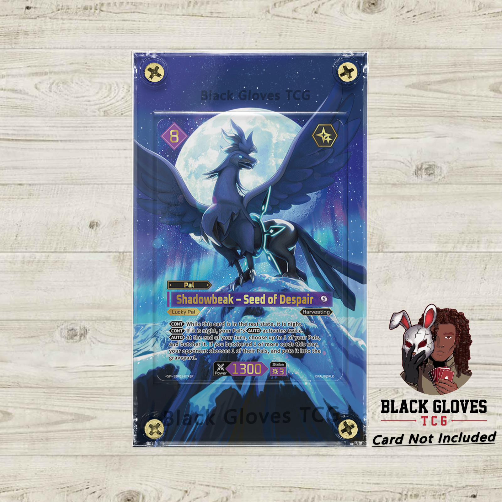Palworld TCG Shadowbeak - Seed of Despair EBP01-074SP Extended Art Case No card
