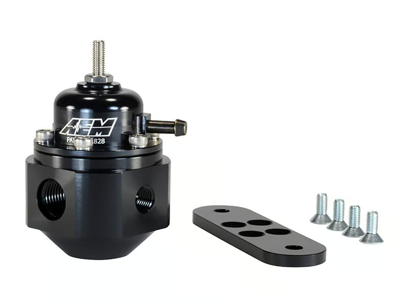 AEM 25-302BK Universal Adjustable Black Fuel Pressure Regulator 20-150 Psi (NEW)