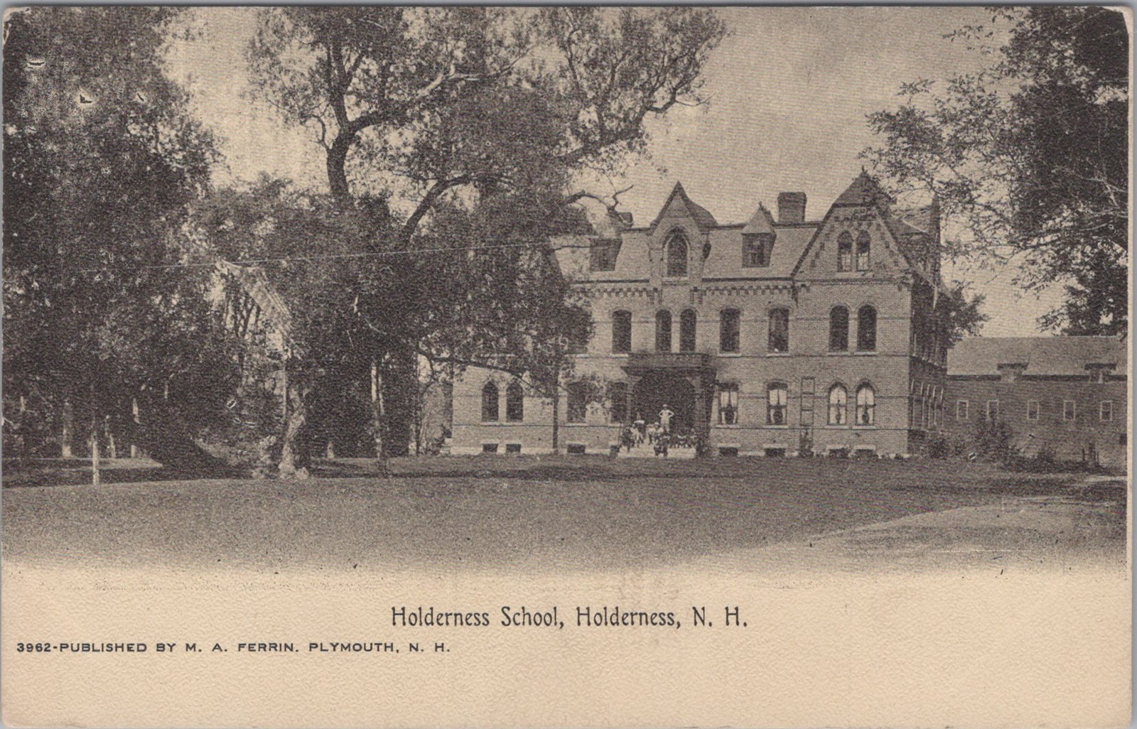 Holderness School NH 1900s Gothic Revival Campus Postcard