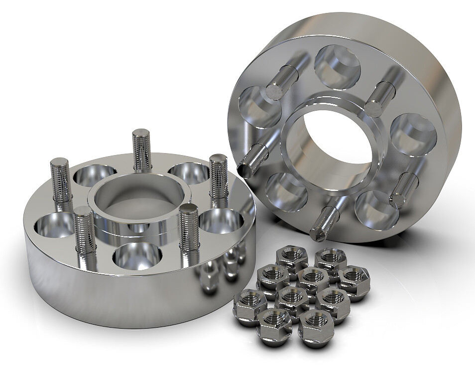 40MM 5X127 71.5MM HUBCENTRIC WHEEL SPACER KIT UK MADE JEEP WRANGLER