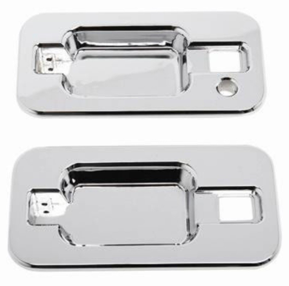 HUMMER H2 METAL EXTERIOR DOOR HANDLE POCKETS CHROME SET OF 4 HUMMER H2 METAL EXTERIOR DOOR HANDLE POCKETS CHROME SET OF 4