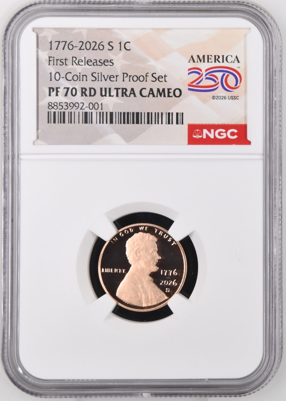 1776-2026 S Lincoln Cent 1C NGC PF70 RD Ultra Cameo Penny FR 1776-2026 S Lincoln Cent 1C NGC PF70 RD Ultra Cameo Penny FR