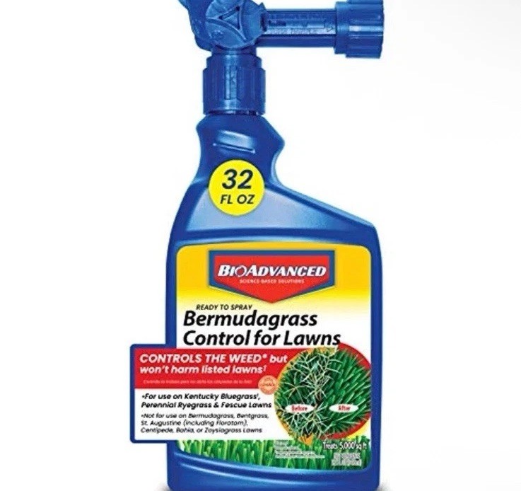 BioAdvanced Bermuda Grass Weed Killer Bermudagrass Control for Lawns 32oz BioAdvanced Bermuda Grass Weed Killer Bermudagrass Control for Lawns 32oz