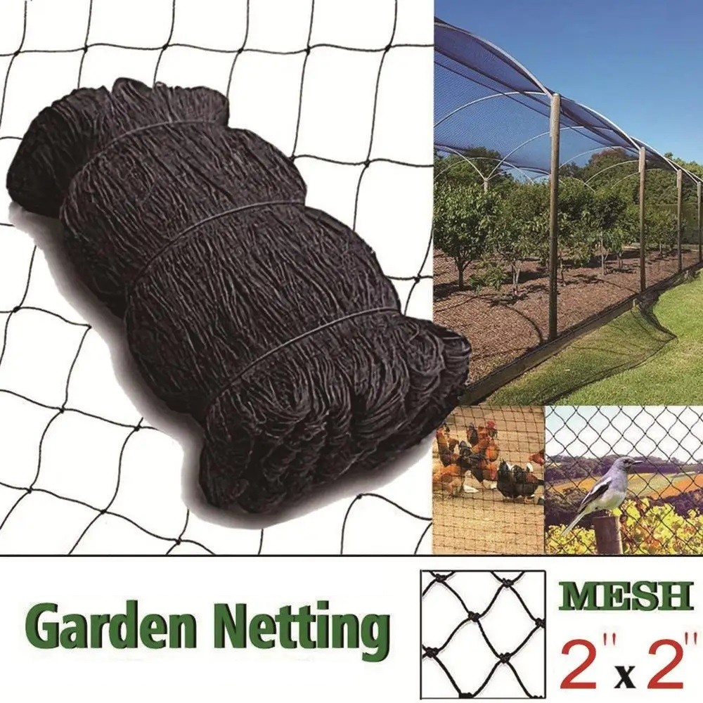 50' x 50' Anti Bird Netting for Poultry Quail Nets Chicken Net Barrier Garden 2