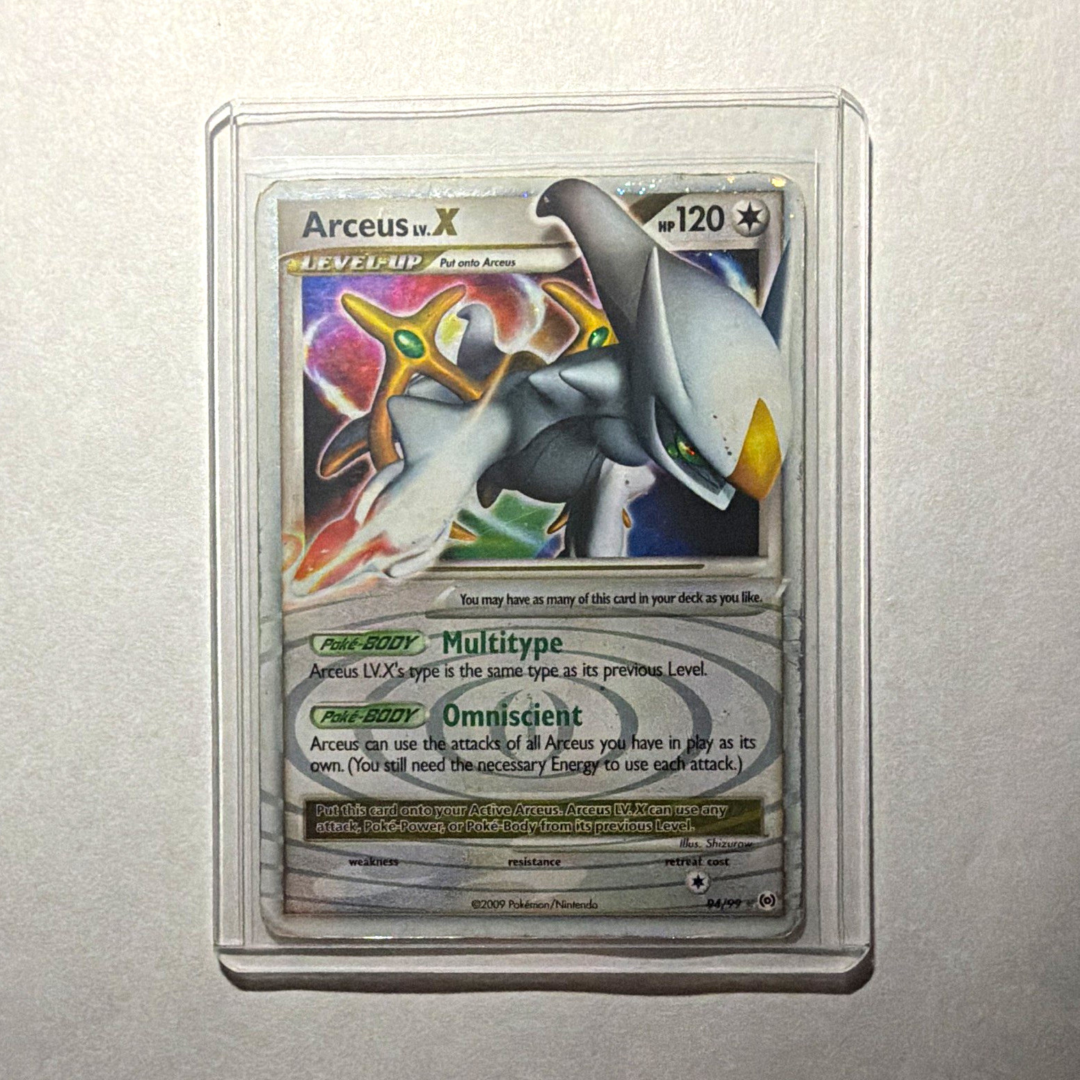The Pokémon Company Arceus LV.X 94/99 Arceus Holo Ultra Rare Eng 2009 The Pokémon Company Arceus LV.X 94/99 Arceus Holo Ultra Rare Eng 2009