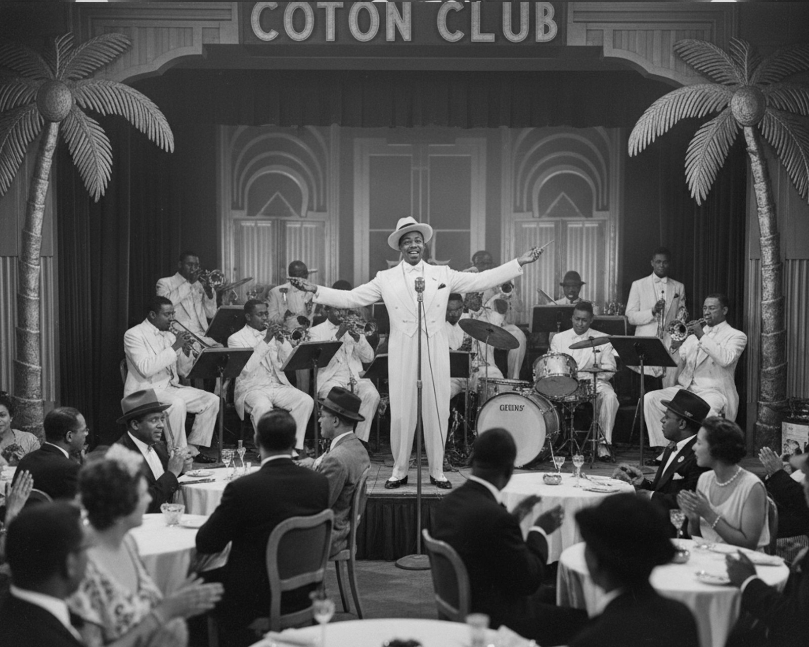 African Americans Cab Caloway Cotton Club 1930s and his band 8x10 Photo African Americans Cab Caloway Cotton Club 1930s and his band 8x10 Photo