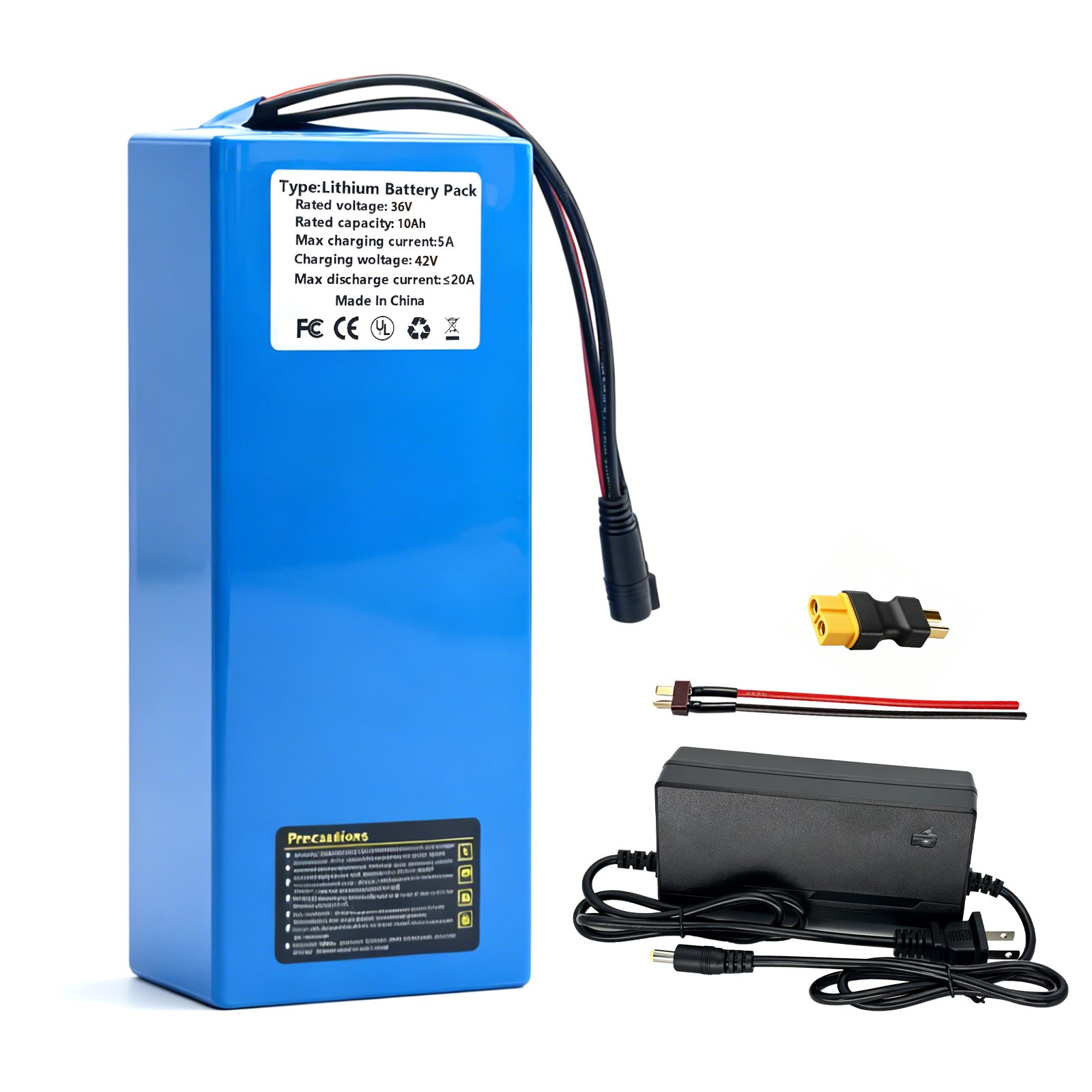 36V 48V 10Ah/20AH Lithium Battery Pack for 100W-2000W Electric Bicycle Motors