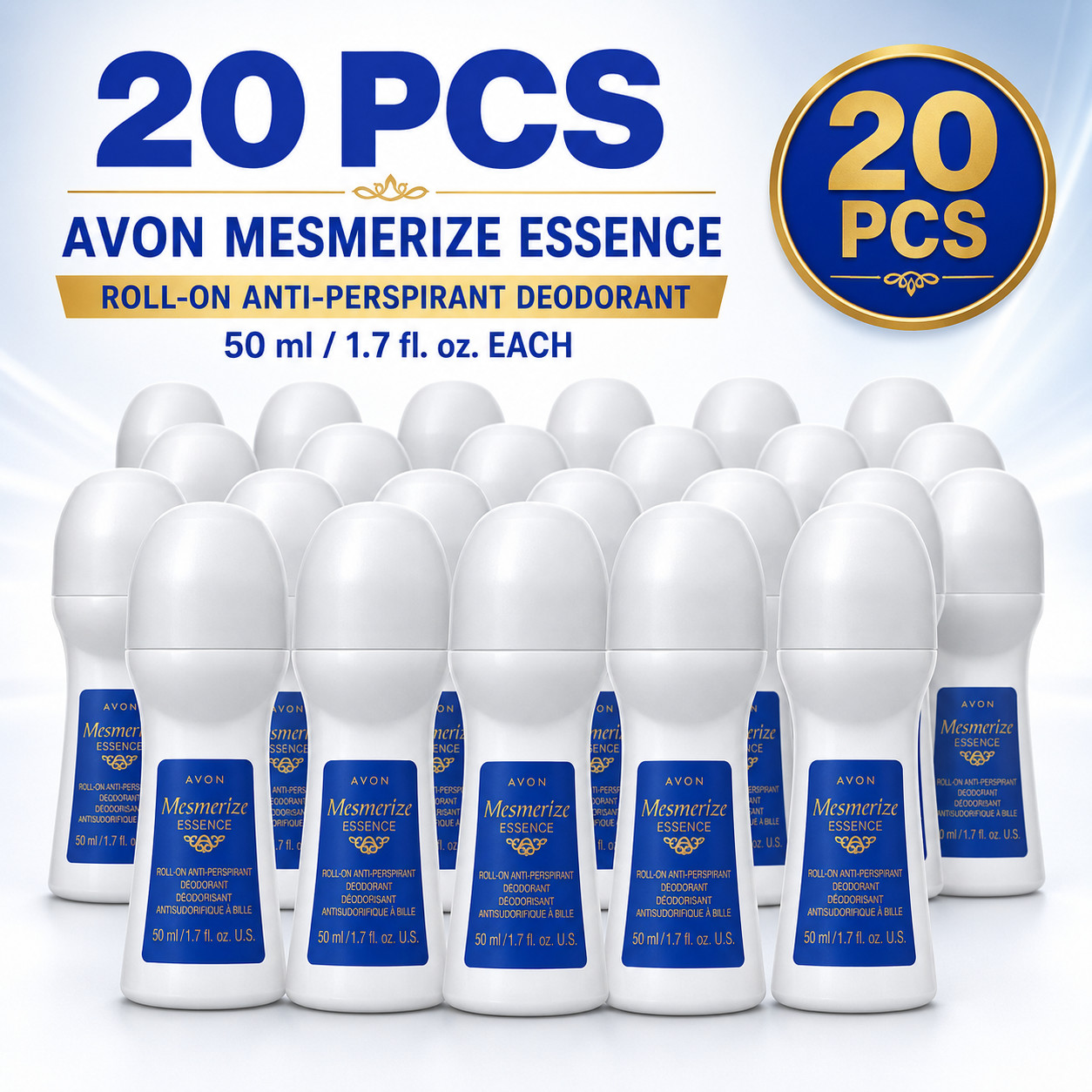 20-Avon Mesmerize ESSENCE Roll-on Anti-Perspirant Deodorant 1.7oz