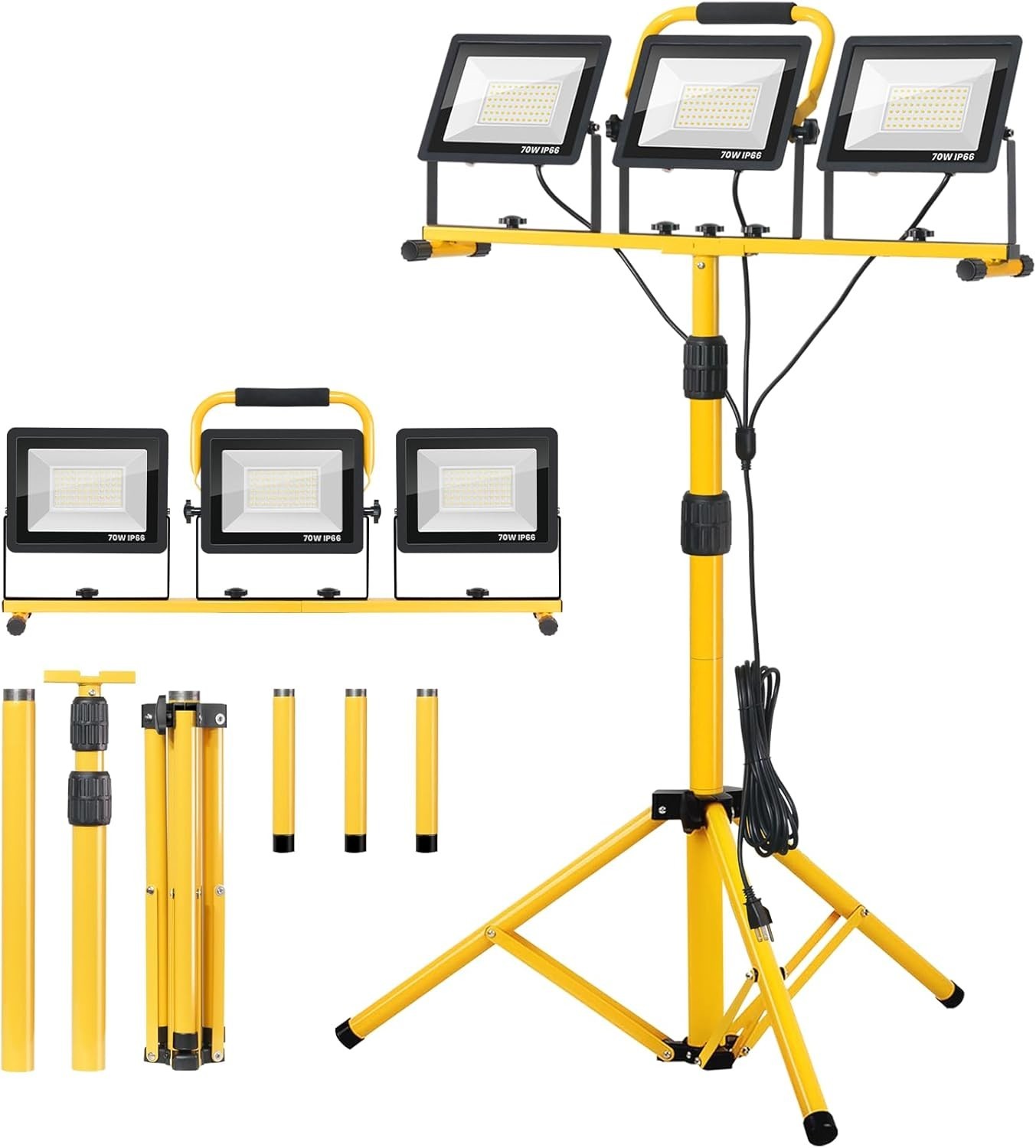 21000Lumen LED Work Lights with Stand For Workshop