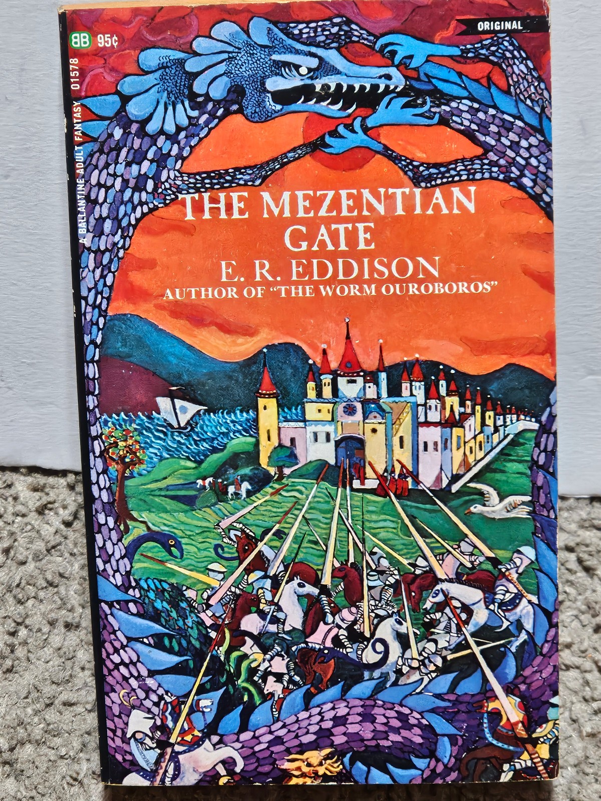 The Mezentian Gate by E. R. Eddison [Ballantine 1969, 1st Am. pr, near mint]
