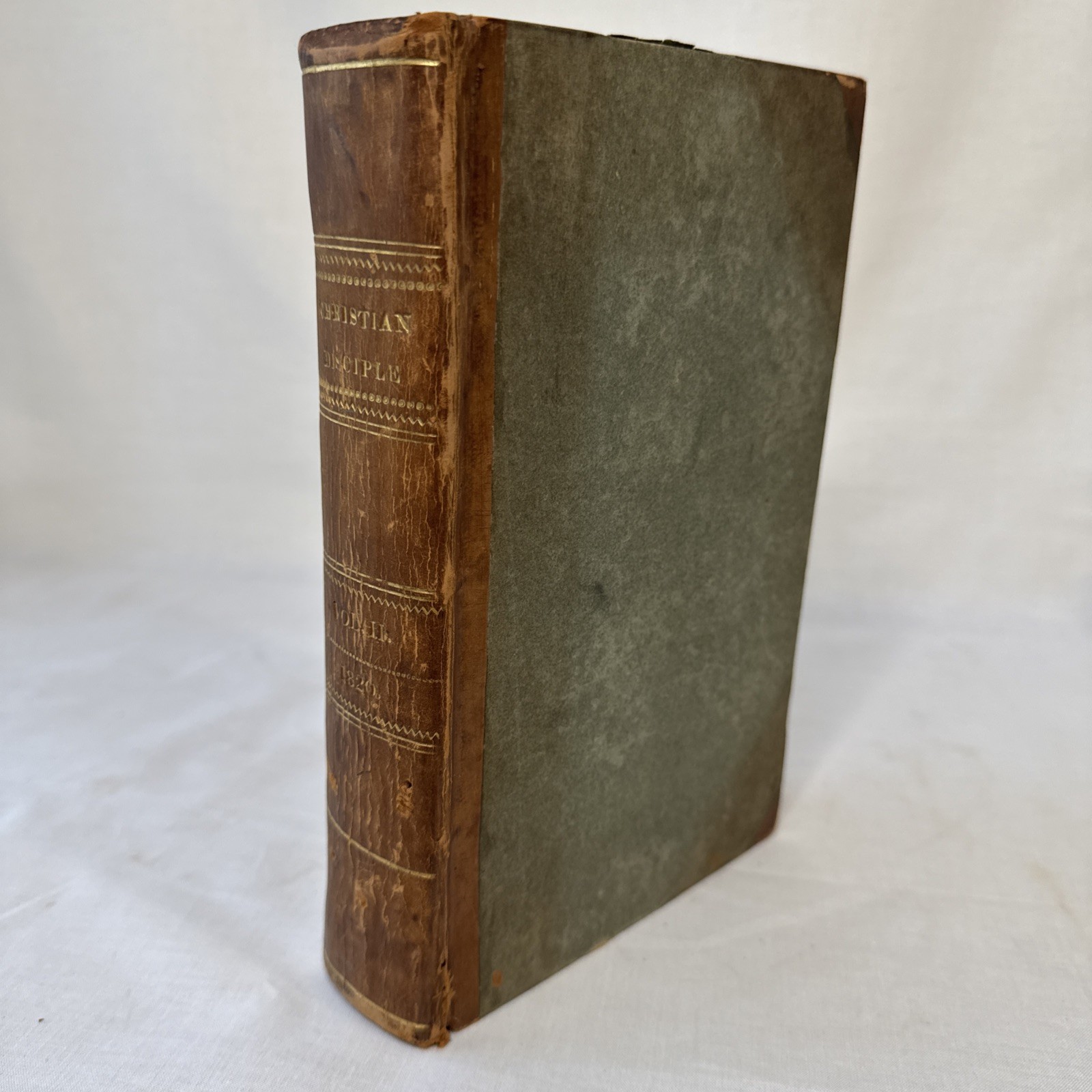 1820 Christian Disciple Vol 2 + 1821 Sermons by Sprague & Channing, Sammelband