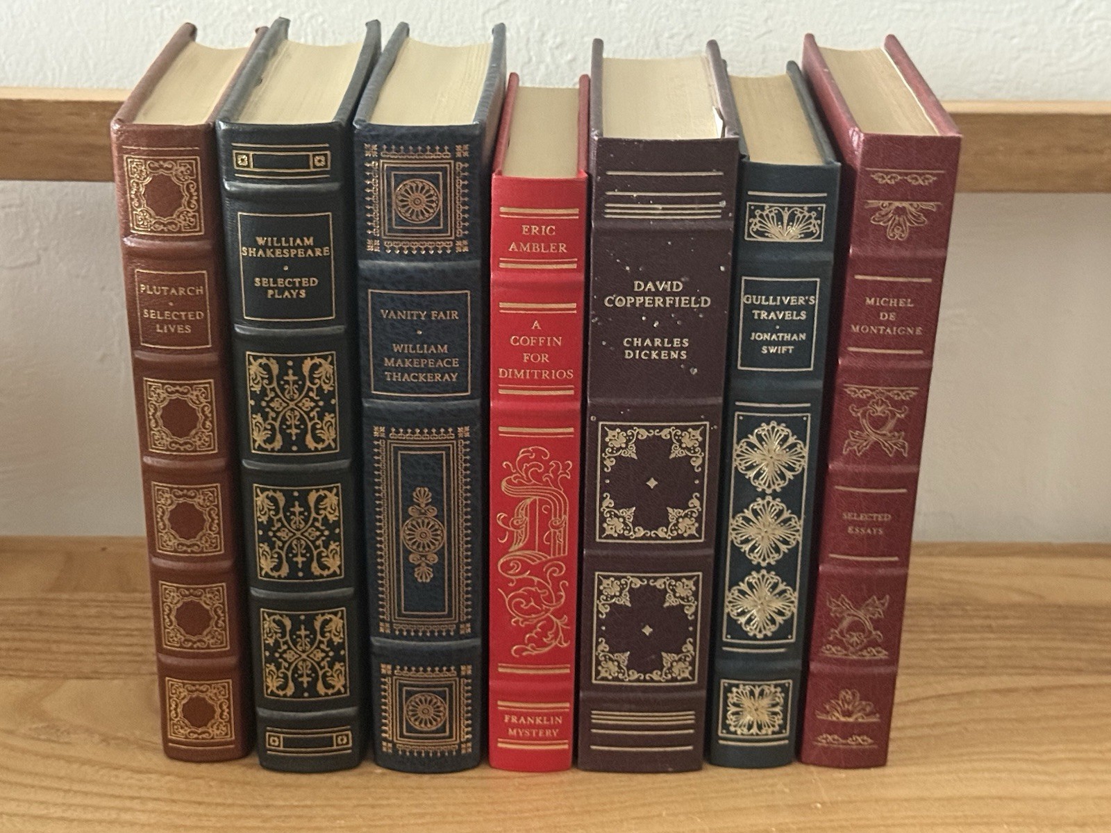 🌟 Franklin Library Leather Bound Classics Lot of 7 Gilt Pages Illustrated Books 🌟 Franklin Library Leather Bound Classics Lot of 7 Gilt Pages Illustrated Books