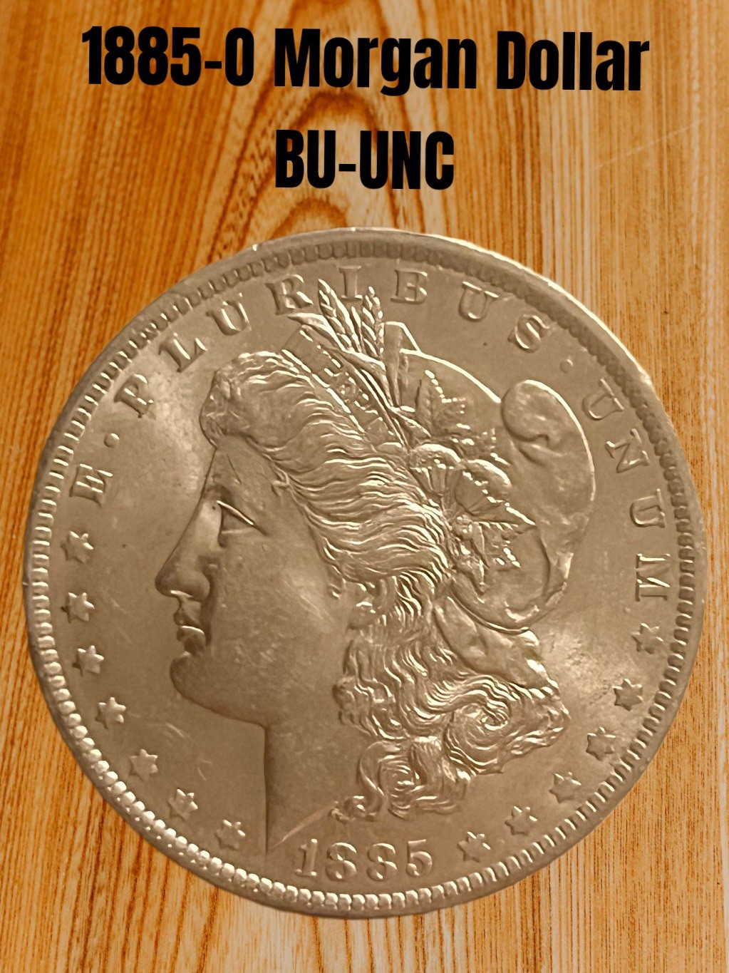 1885-O Morgan Silver Dollar UNC-BU Frosty White Gem Coin 1885-O Morgan Silver Dollar UNC-BU Frosty White Gem Coin