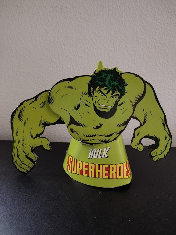 Vintage Marvel Super Heroes Party Hats featuring The Incredible Hulk by Reed Vintage Marvel Super Heroes Party Hats featuring The Incredible Hulk by Reed