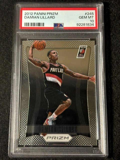 2012 Panini Prizm Damian Lillard RC #245 PSA 10 Blazers All Star 3 point champ 2012 Panini Prizm Damian Lillard RC #245 PSA 10 Blazers All Star 3 point champ