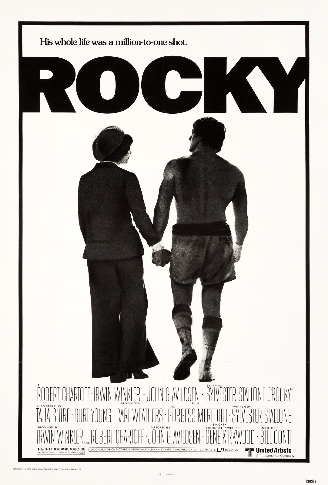 1976 Rocky Movie Poster 11X17 Rocky Balboa Italian Stallion Apollo Creed 🥊🍿 1976 Rocky Movie Poster 11X17 Rocky Balboa Italian Stallion Apollo Creed 🥊🍿