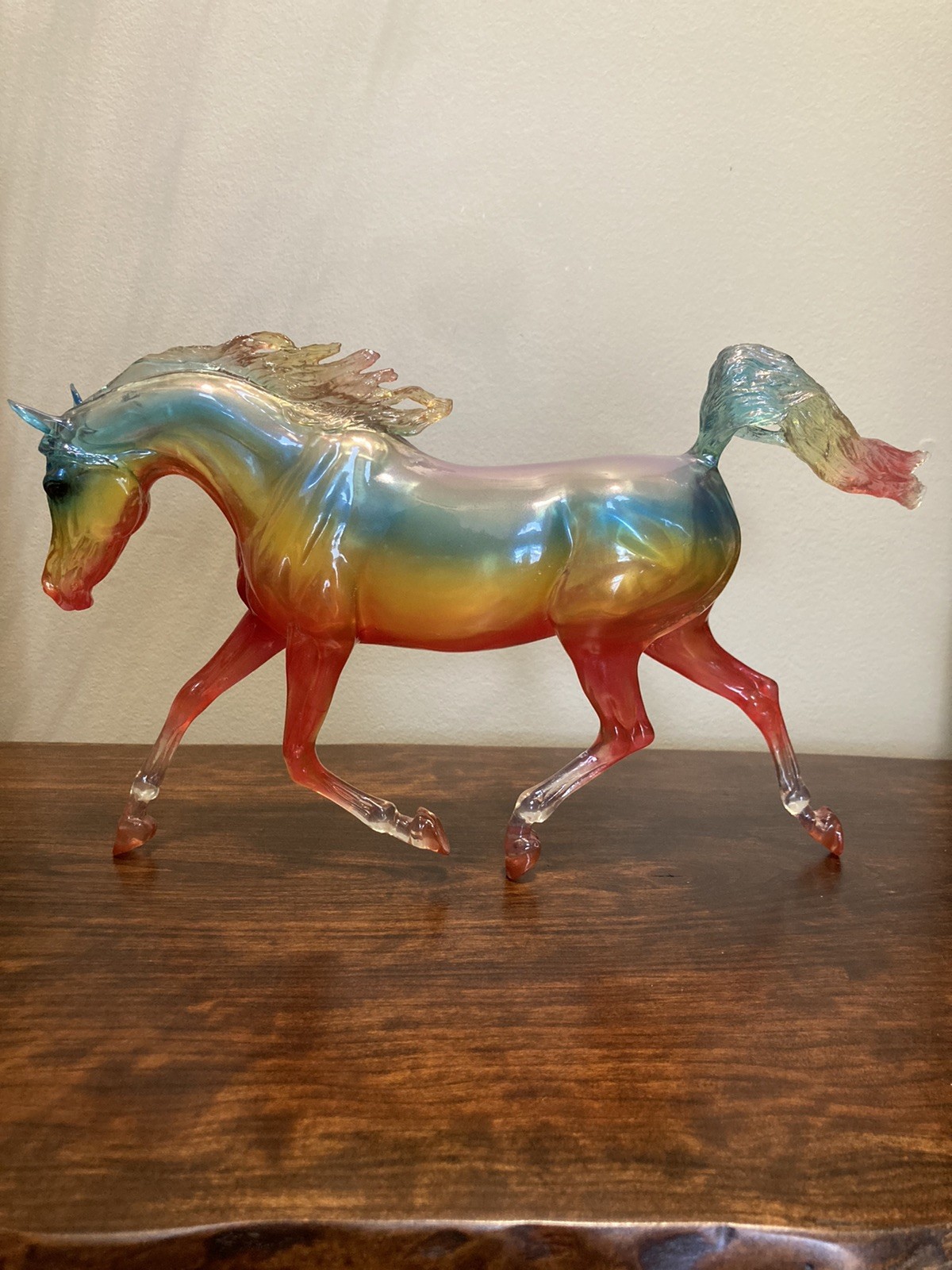 Breyer Horse. Rainbow Weather Girl Treasure Hunt Prize Model. Clearware. 