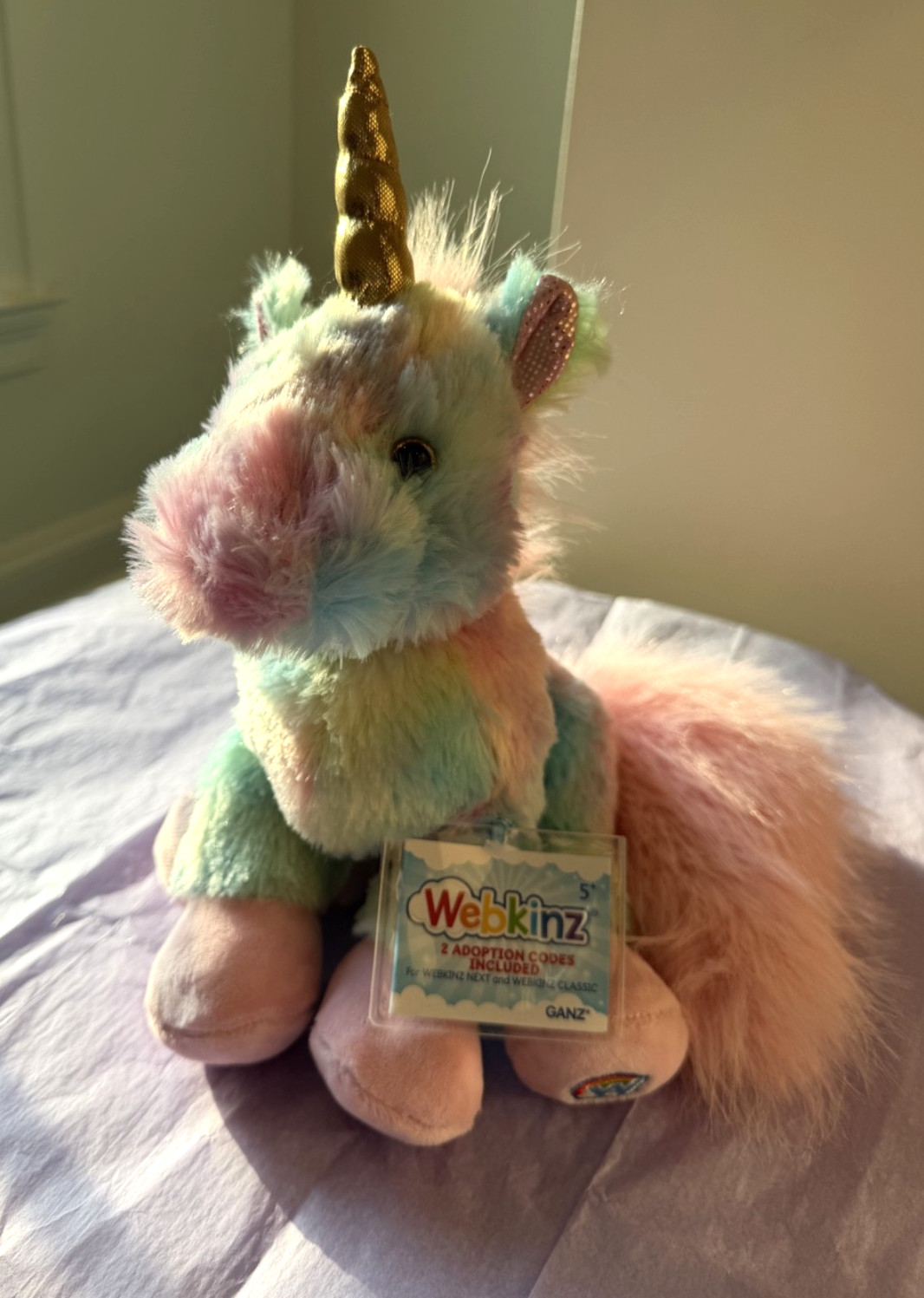 NEW GANZ WEBKINZ 2026 ENCHANTED UNICORN W/ 2 CODES WK00037 - *RECEIVE PICTURED* NEW GANZ WEBKINZ 2026 ENCHANTED UNICORN W/ 2 CODES WK00037 - *RECEIVE PICTURED*