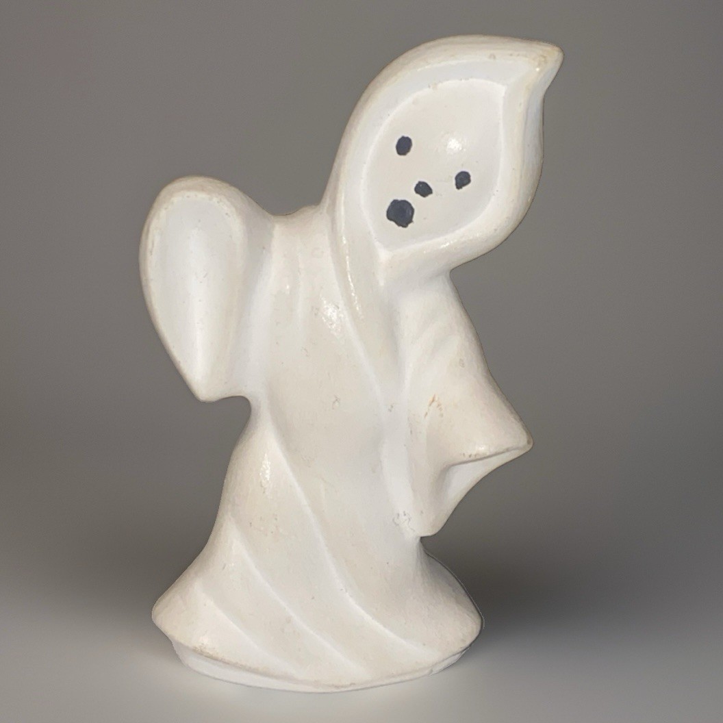Vintage Halloween Ceramic Ghost Figurine 4.5” Tall Vintage Halloween Ceramic Ghost Figurine 4.5” Tall