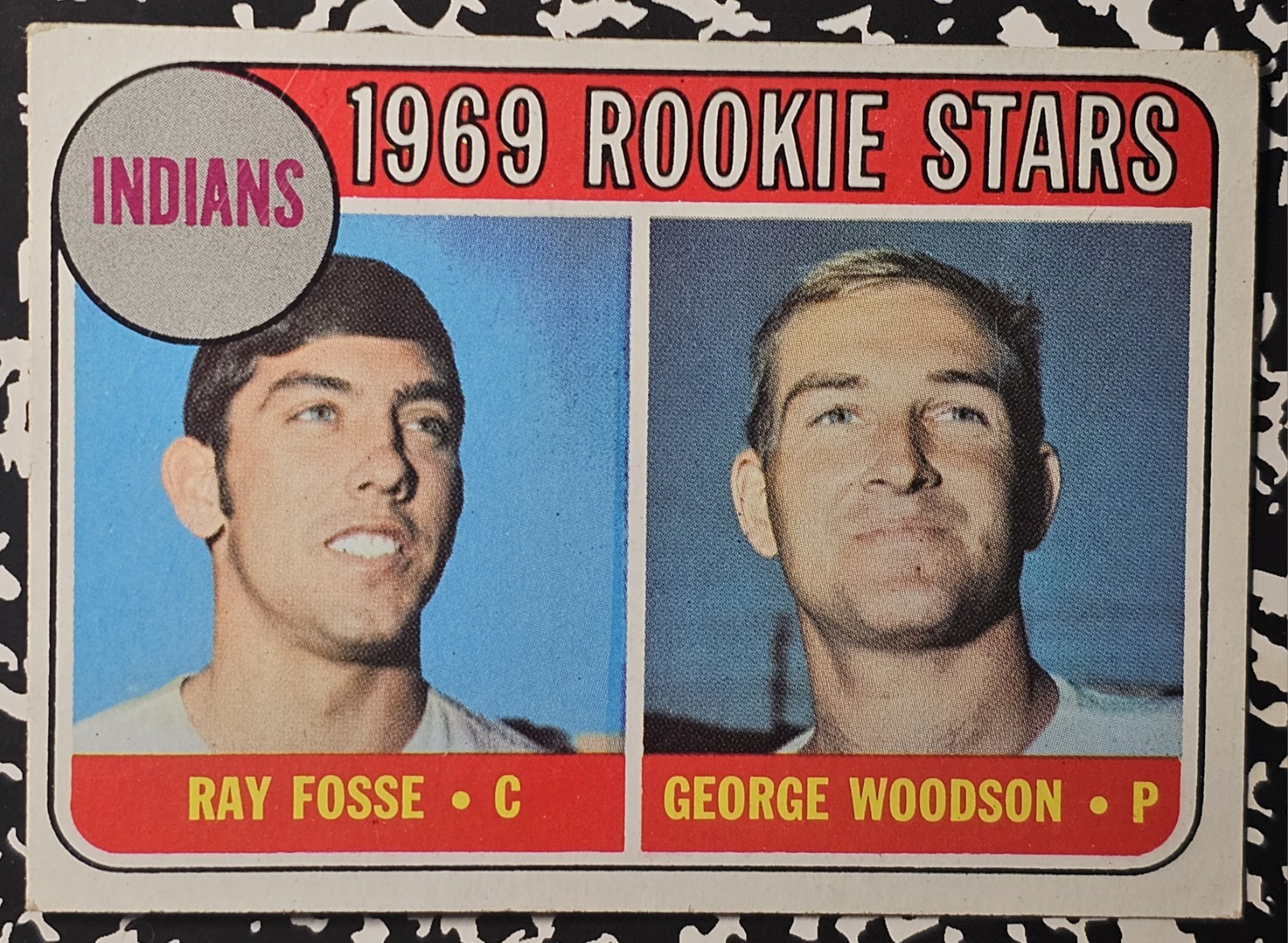 1969 Topps #244 Indians' Rookie Stars Fosse / Woodson Free USA Shipping 1969 Topps #244 Indians' Rookie Stars Fosse / Woodson Free USA Shipping