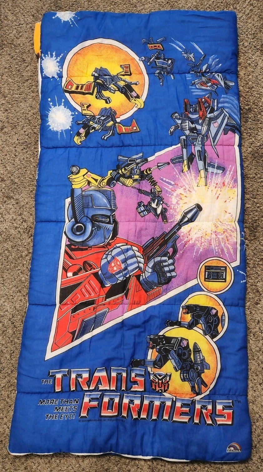 VINTAGE 1984 TRANSFORMERS OPTIMUS PRIME SLEEPING BAG VINTAGE 1984 TRANSFORMERS OPTIMUS PRIME SLEEPING BAG