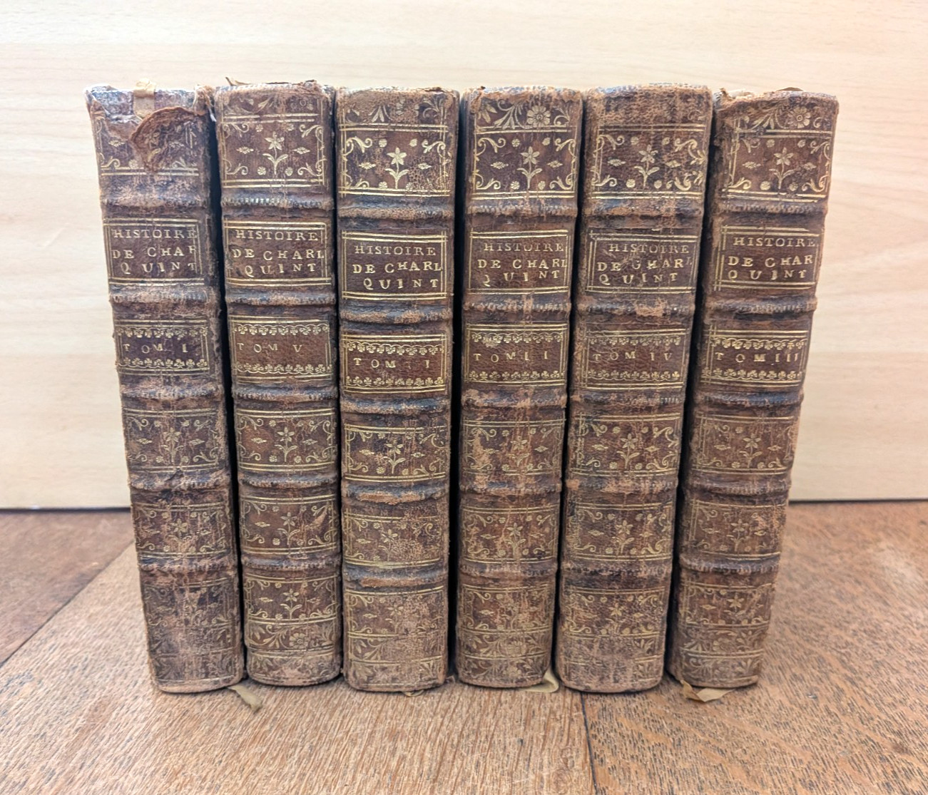 antique book-Robertson-The history of the reign of Emperor Charles V 6/6-1771